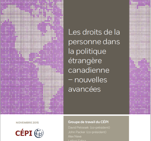 Groupe de travail sur les droits de la personne dans la politique étrangère canadienne